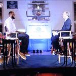 LeBron James and Jim Gray at the Greenwich Boys & Girls Club